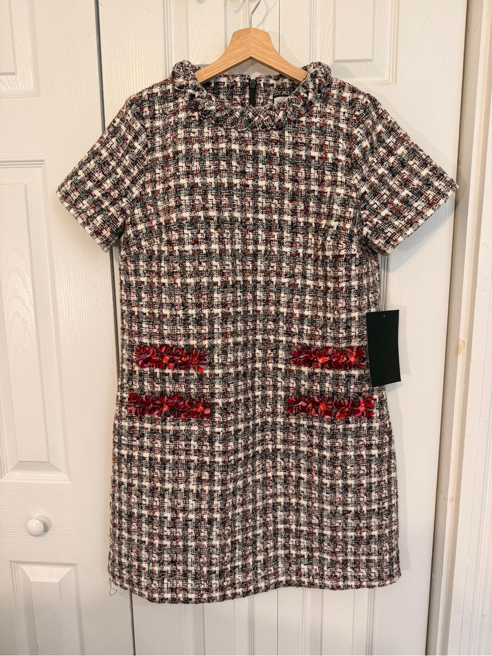 NWT TuckerNuck Winterberry Sequin Tweed Jackie Dress - Picture 2 of 5